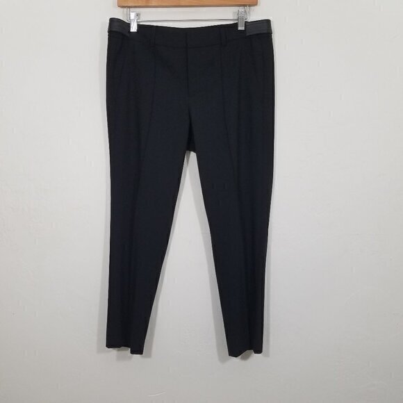 Vince Wool Stretch Dress Pants Pants Black Size 6 - Picture 1 of 7
